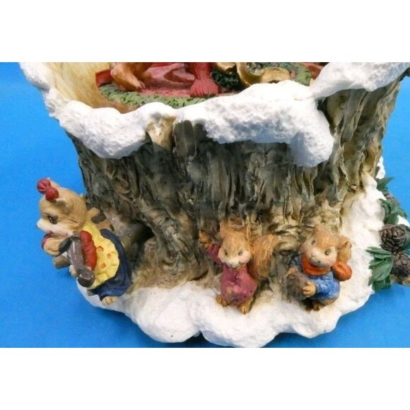 Vintage Berkeley Designs Music Box Santa Jingle Bells Ceramic Decorative Working - Picture 5 of 10